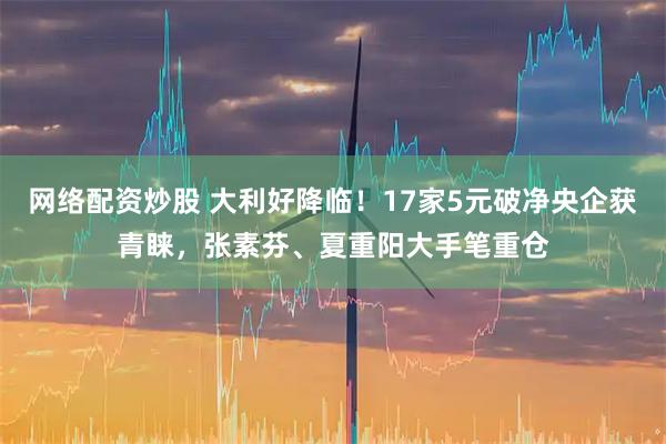 网络配资炒股 大利好降临!17家5元破净央企获青睐,张素芬、夏重阳大手笔重仓